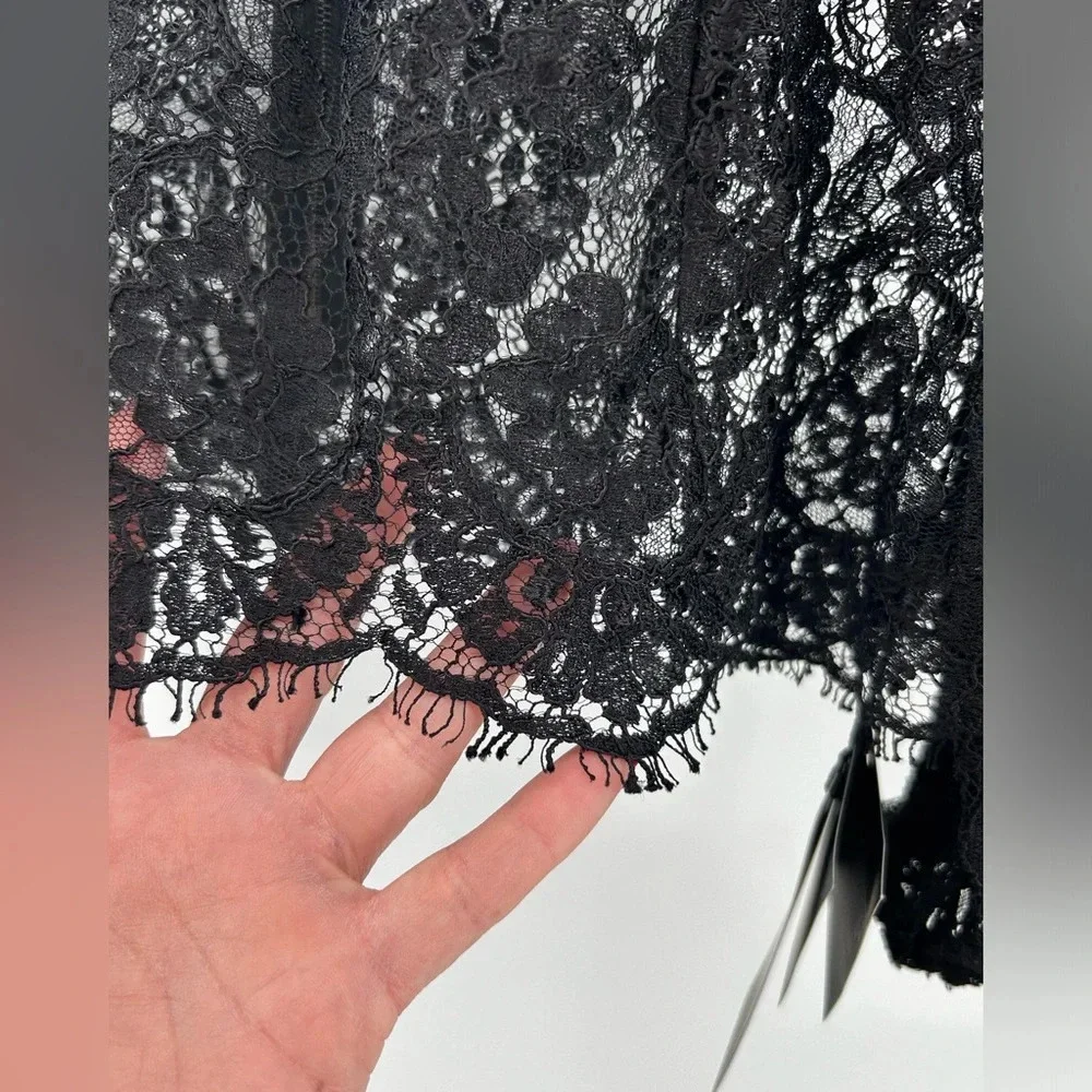 NWT Dolce & Gabbana L/s Lace Blouse Shirt with Rhinestone SIZE IT40 US SMALL - Picture 5 of 14